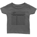 Library Card Infant T-Shirt - Gifts For Reading Addicts