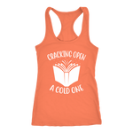 "Cracking Open A Cold One" Women's Tank Top - Gifts For Reading Addicts