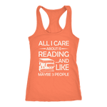 "All I Care About Is Reading" Women's Tank Top - Gifts For Reading Addicts