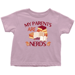 "My Parents Are Nerds"Toddler T-Shirt - Gifts For Reading Addicts