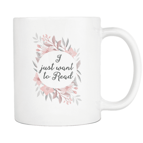 'want to read'11oz white mug - Gifts For Reading Addicts