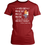 "My heart my life" Women's Fitted T-shirt - Gifts For Reading Addicts