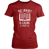 "The library" Women's Fitted T-shirt - Gifts For Reading Addicts