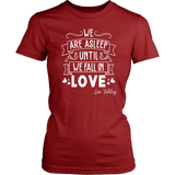 "We fall in love" Women's Fitted T-shirt - Gifts For Reading Addicts