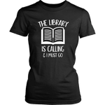 "The library" Women's Fitted T-shirt - Gifts For Reading Addicts