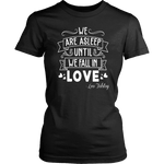 "We fall in love" Women's Fitted T-shirt - Gifts For Reading Addicts