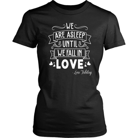 "We fall in love" Women's Fitted T-shirt - Gifts For Reading Addicts