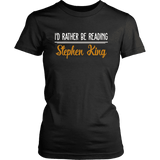 "I'd Rather Be Reading SK" Women's Fitted T-shirt - Gifts For Reading Addicts