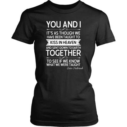 "You and i" Women's Fitted T-shirt - Gifts For Reading Addicts