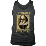 "I Put The Lit In Literature" Men's Tank Top - Gifts For Reading Addicts