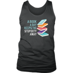 "A Book A Day" Men's Tank Top - Gifts For Reading Addicts