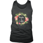 "Books & Coffee" Men's Tank Top - Gifts For Reading Addicts