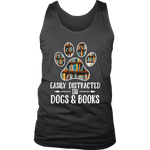 "Dogs and books" Men's Tank Top - Gifts For Reading Addicts