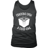 "Cracking Open A Cold One" Men's Tank Top - Gifts For Reading Addicts