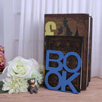 ‘BOOK’ Metal Bookends - Gifts For Reading Addicts