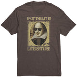 "I PUT THE LIT IN LITERATURE" unisex TSHIRT - Gifts For Reading Addicts