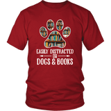 "Dogs and books" Unisex T-Shirt - Gifts For Reading Addicts