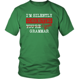 "I'm Silently Correcting Your Grammar" Unisex T-Shirt - Gifts For Reading Addicts