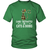 "Cats and books" Unisex T-Shirt - Gifts For Reading Addicts