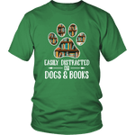 "Dogs and books" Unisex T-Shirt - Gifts For Reading Addicts