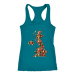 "UK Bookish Map" Women's Tank Top - Gifts For Reading Addicts