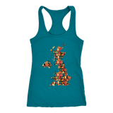 "UK Bookish Map" Women's Tank Top - Gifts For Reading Addicts