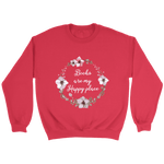 "Happy place" Sweatshirt - Gifts For Reading Addicts