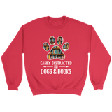 "Dogs and books" Sweatshirt - Gifts For Reading Addicts