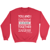 "You and i" Sweatshirt - Gifts For Reading Addicts