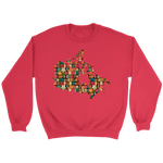 "Canada Bookish Map" Sweatshirt - Gifts For Reading Addicts