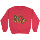 "Canada Bookish Map" Sweatshirt - Gifts For Reading Addicts