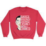 Ruth Bader "A Girl With A Book" Sweatshirt - Gifts For Reading Addicts