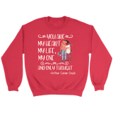 "My heart my life" Sweatshirt - Gifts For Reading Addicts