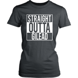 "Straight outta gilead" Women's Fitted T-shirt - Gifts For Reading Addicts