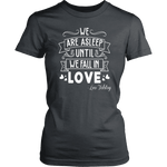 "We fall in love" Women's Fitted T-shirt - Gifts For Reading Addicts