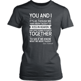 "You and i" Women's Fitted T-shirt - Gifts For Reading Addicts