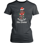 "Reading in a winter wonderland" Women's Fitted T-shirt - Gifts For Reading Addicts