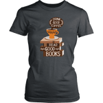 "Drink Good Coffee" Women's Fitted T-shirt - Gifts For Reading Addicts