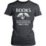 "Books" Women's Fitted T-shirt - Gifts For Reading Addicts