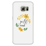 Just read floral phone case white - Gifts For Reading Addicts