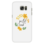 Just read floral phone case white - Gifts For Reading Addicts