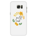 Just read floral phone case white - Gifts For Reading Addicts