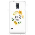 Just read floral phone case white - Gifts For Reading Addicts