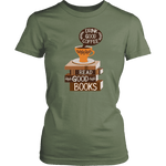 "Drink Good Coffee" Women's Fitted T-shirt - Gifts For Reading Addicts