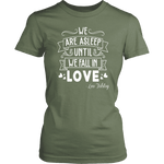 "We fall in love" Women's Fitted T-shirt - Gifts For Reading Addicts