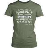 "You are sunlight" Women's Fitted T-shirt - Gifts For Reading Addicts