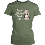 "The Book Nerd Life" Women's Fitted T-shirt - Gifts For Reading Addicts