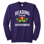 "Reading gives me"YOUTH CREWNECK SWEATSHIRT - Gifts For Reading Addicts