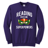 "Reading gives me"YOUTH CREWNECK SWEATSHIRT - Gifts For Reading Addicts