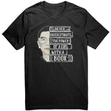 Ruth Bader "A Girl With A Book" Unisex T-Shirt - Gifts For Reading Addicts
